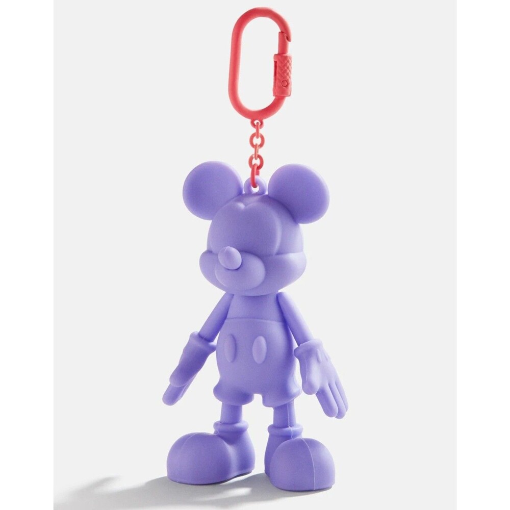 BaubleBar X Disney Purple Sport Edition Mickey Mouse Bag Charm Keychain NEW